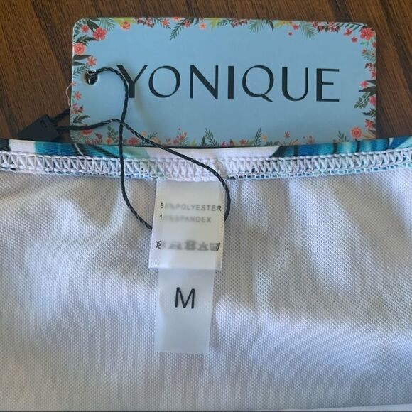 Yonique White Tropical Pom Pom Bikini - Picture 5 of 12